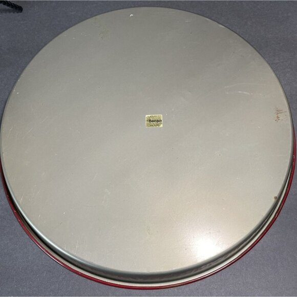 Vintage 12" Nobel Hall Santa Claus Tin Tray Christmas Holiday Old World Design - Picture 3 of 7